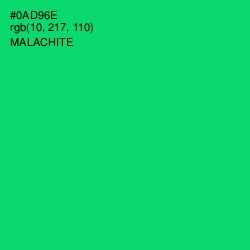 #0AD96E - Malachite Color Image