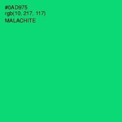 #0AD975 - Malachite Color Image