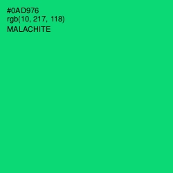 #0AD976 - Malachite Color Image