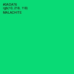 #0ADA76 - Malachite Color Image