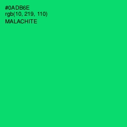 #0ADB6E - Malachite Color Image