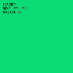 #0ADB74 - Malachite Color Image