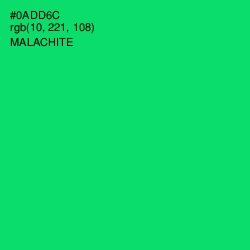 #0ADD6C - Malachite Color Image