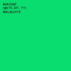 #0ADD6F - Malachite Color Image