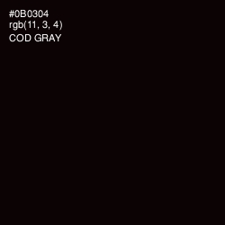 #0B0304 - Cod Gray Color Image