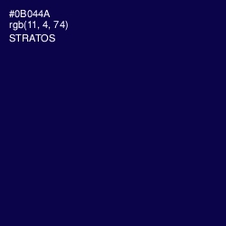 #0B044A - Stratos Color Image