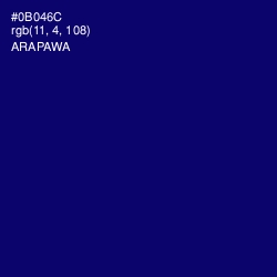 #0B046C - Arapawa Color Image