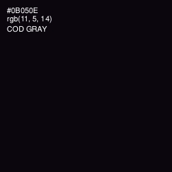 #0B050E - Cod Gray Color Image