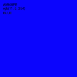 #0B05FE - Blue Color Image