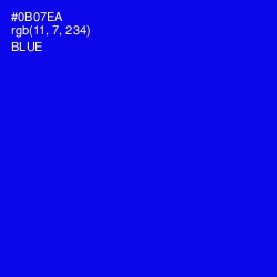 #0B07EA - Blue Color Image