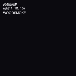 #0B0A0F - Woodsmoke Color Image