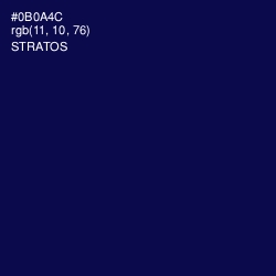 #0B0A4C - Stratos Color Image