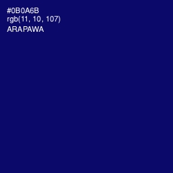 #0B0A6B - Arapawa Color Image