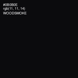 #0B0B0E - Woodsmoke Color Image