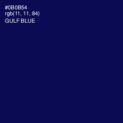 #0B0B54 - Gulf Blue Color Image