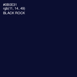 #0B0E31 - Black Rock Color Image