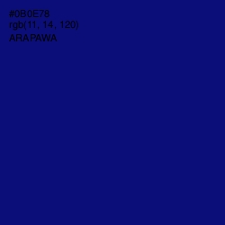 #0B0E78 - Arapawa Color Image