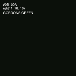 #0B100A - Gordons Green Color Image