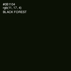 #0B1104 - Black Forest Color Image