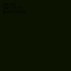 #0B1200 - Black Forest Color Image