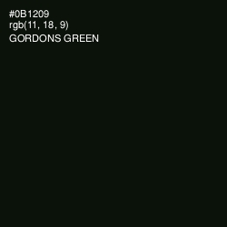 #0B1209 - Gordons Green Color Image