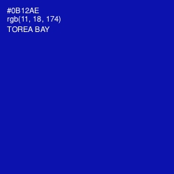 #0B12AE - Torea Bay Color Image