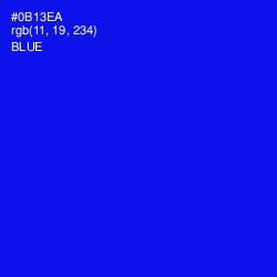 #0B13EA - Blue Color Image