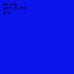 #0B14EA - Blue Color Image