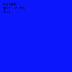 #0B16FD - Blue Color Image