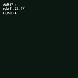 #0B1711 - Bunker Color Image