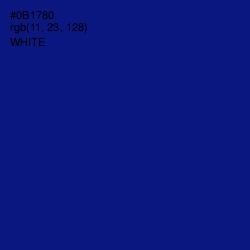 #0B1780 - Ultramarine Color Image