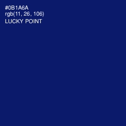 #0B1A6A - Lucky Point Color Image