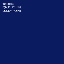 #0B1B60 - Lucky Point Color Image