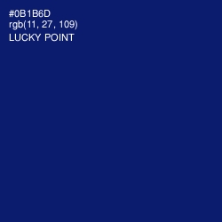 #0B1B6D - Lucky Point Color Image