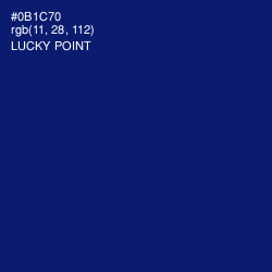 #0B1C70 - Lucky Point Color Image