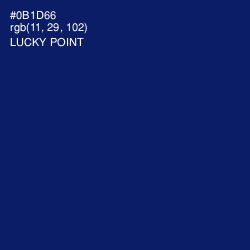 #0B1D66 - Lucky Point Color Image