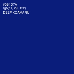 #0B1D7A - Deep Koamaru Color Image