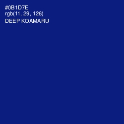 #0B1D7E - Deep Koamaru Color Image