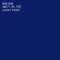 #0B1E66 - Lucky Point Color Image