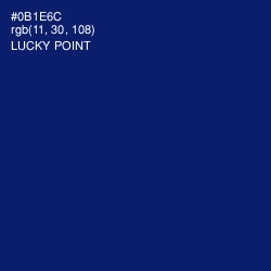 #0B1E6C - Lucky Point Color Image