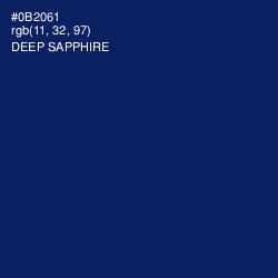 #0B2061 - Deep Sapphire Color Image