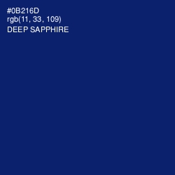 #0B216D - Deep Sapphire Color Image