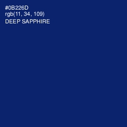 #0B226D - Deep Sapphire Color Image