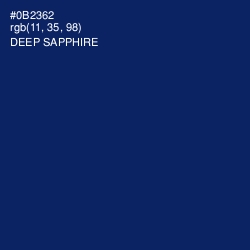#0B2362 - Deep Sapphire Color Image