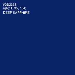 #0B2368 - Deep Sapphire Color Image