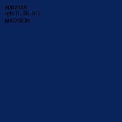 #0B245B - Madison Color Image