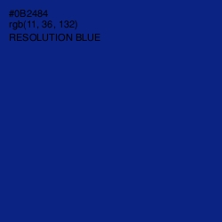 #0B2484 - Resolution Blue Color Image
