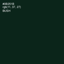 #0B251B - Bush Color Image