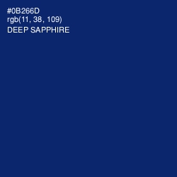 #0B266D - Deep Sapphire Color Image