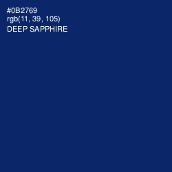 #0B2769 - Deep Sapphire Color Image